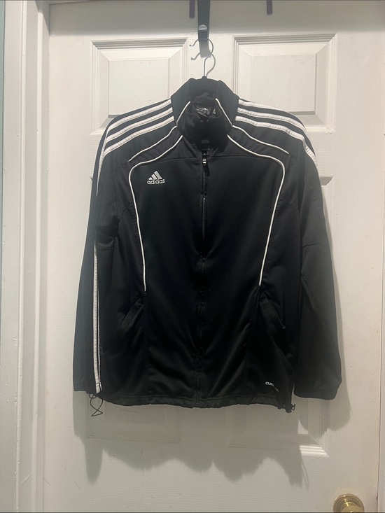 adidas Jackets & Blazers - adidas Black Performance Track Jacket with White Trim